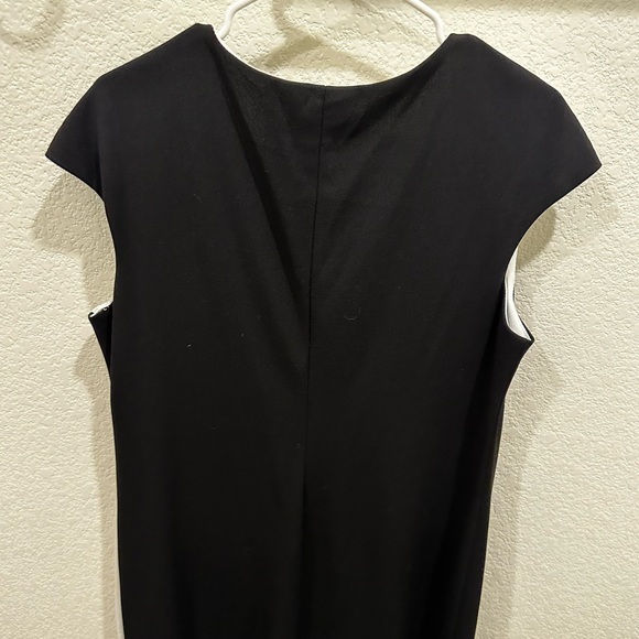 Tash + Sophie 60s Inspired Cap Sleeve Shift Midi Dress Black and White Size 14 - Picture 4 of 6